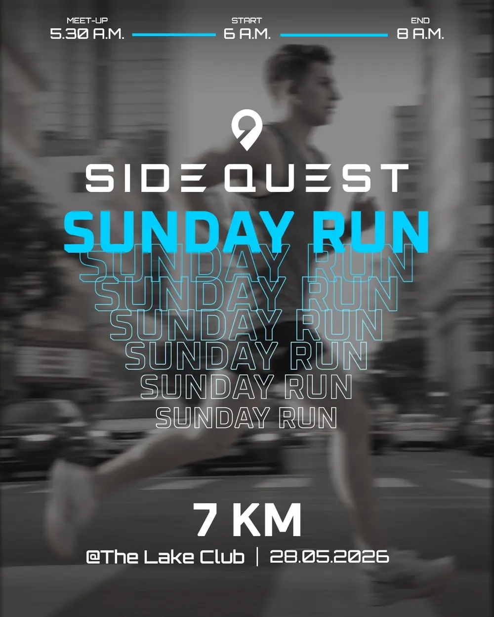 Side Quest Sunday Run Event 01, 7 KM