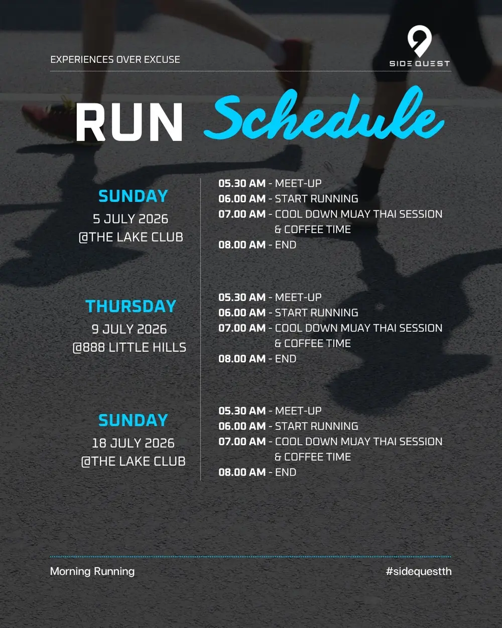 Side Quest Sunday Run Event 02, 5 KM